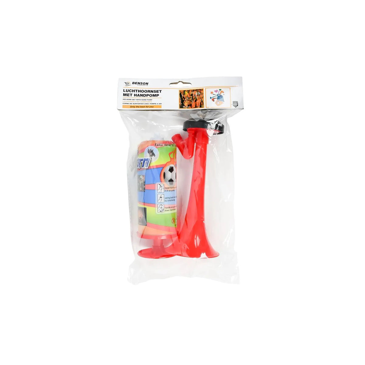 Benson Products Luchthoornset + handpomp