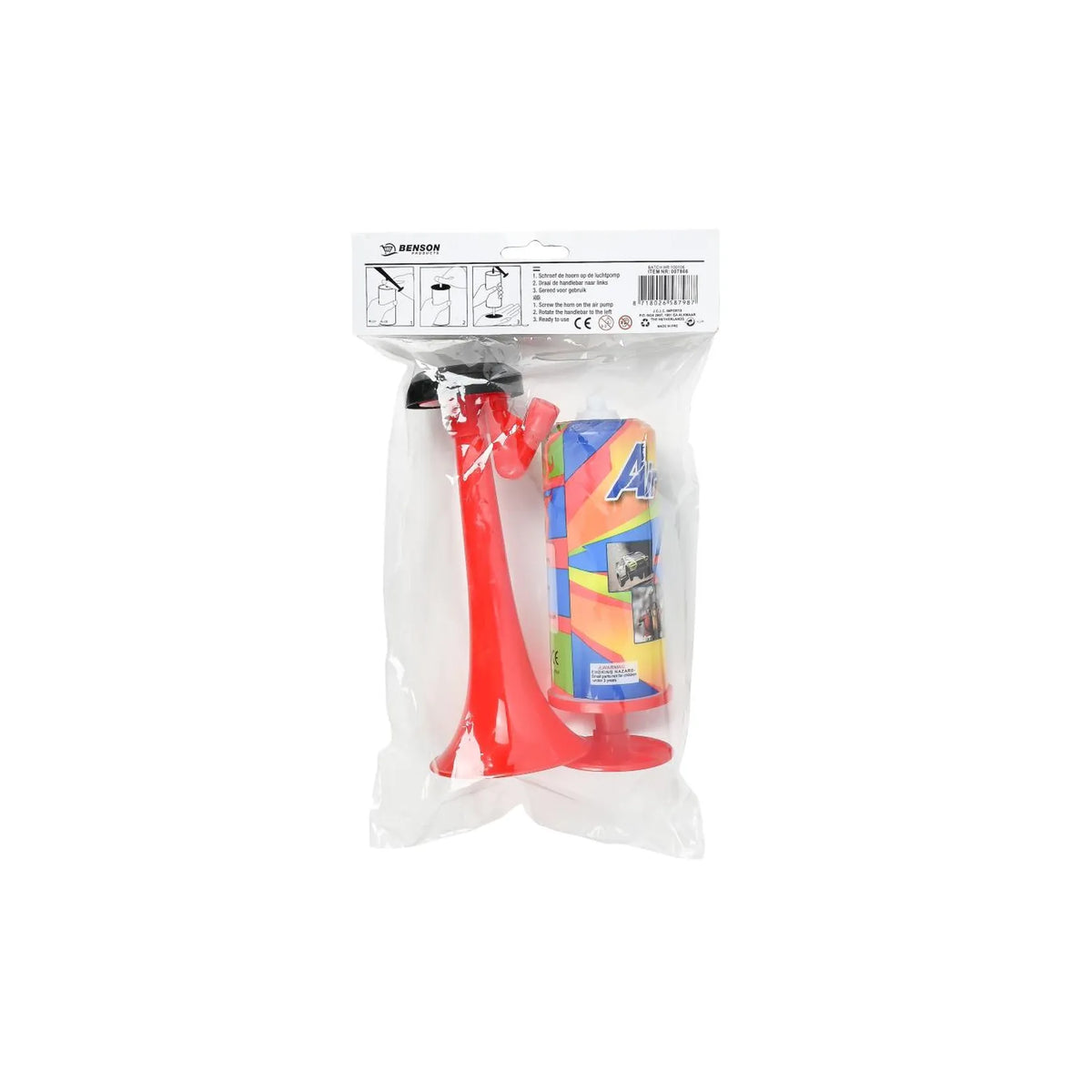 Benson Products Luchthoornset + handpomp