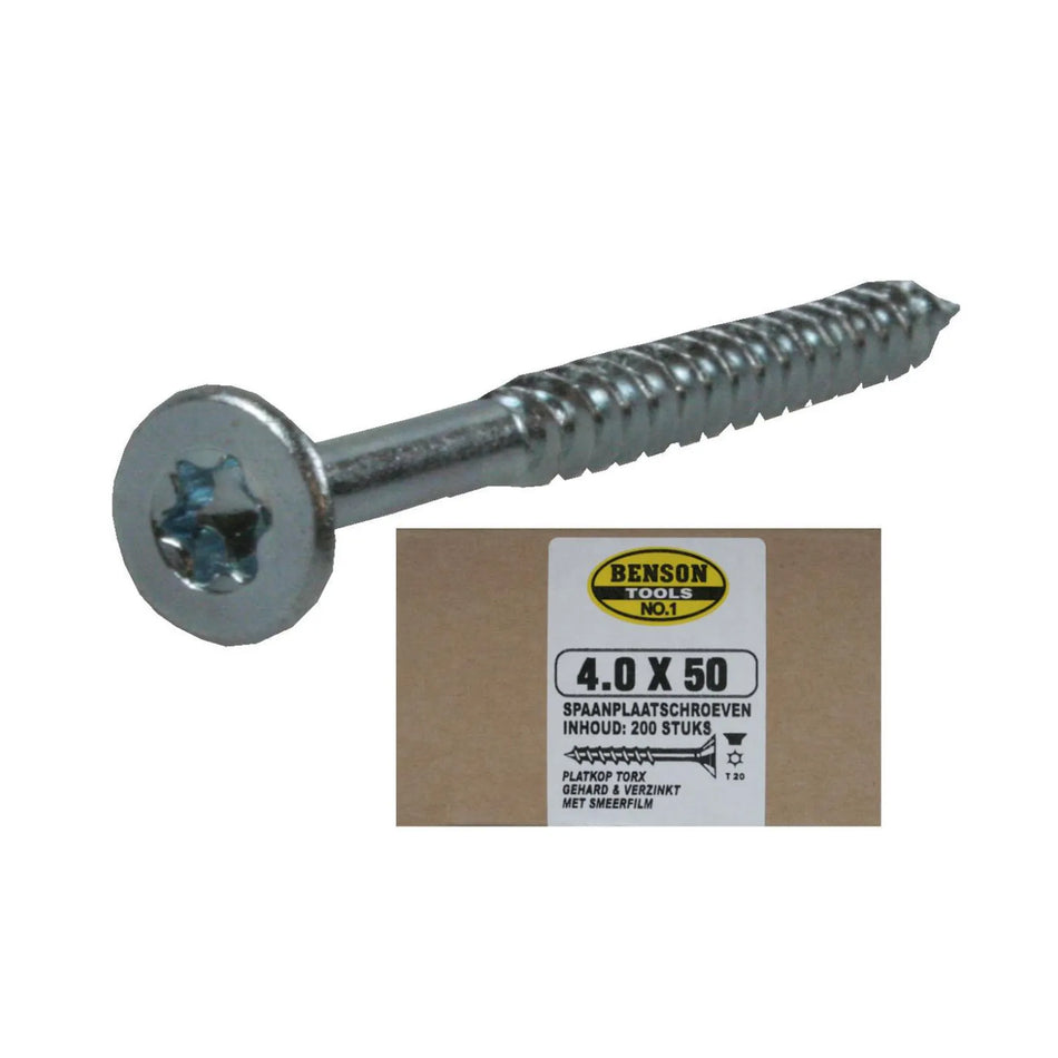 Benson Tools Spaanplaatschroef torx TX-20 4.0 x 50 mm