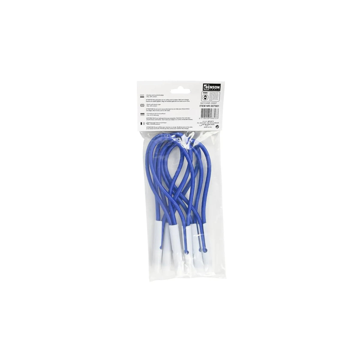Benson Tools Elastiek met pijpje 6 dlg