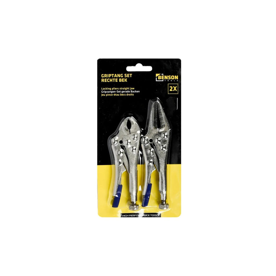 Benson Tools Griptang set 2 dlg mini rechte bek