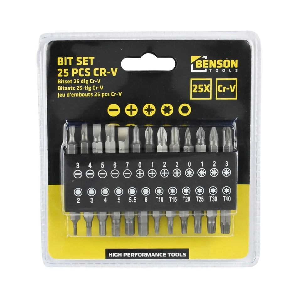 Benson Tools Bitset 25 dlg Cr-V