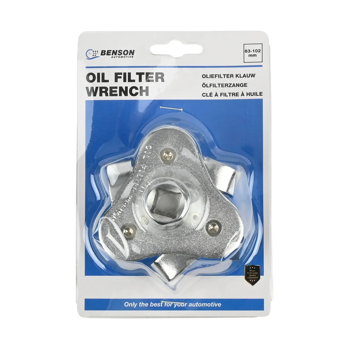 Benson Automotive Oliefilter klauw 63-102 mm