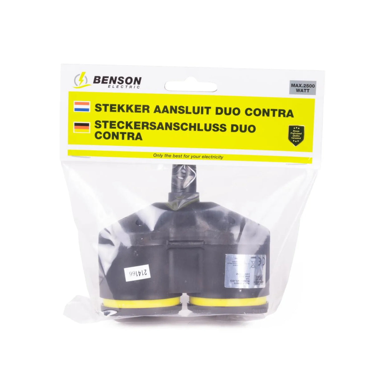 Benson Electric Stekker aansluit duo contra