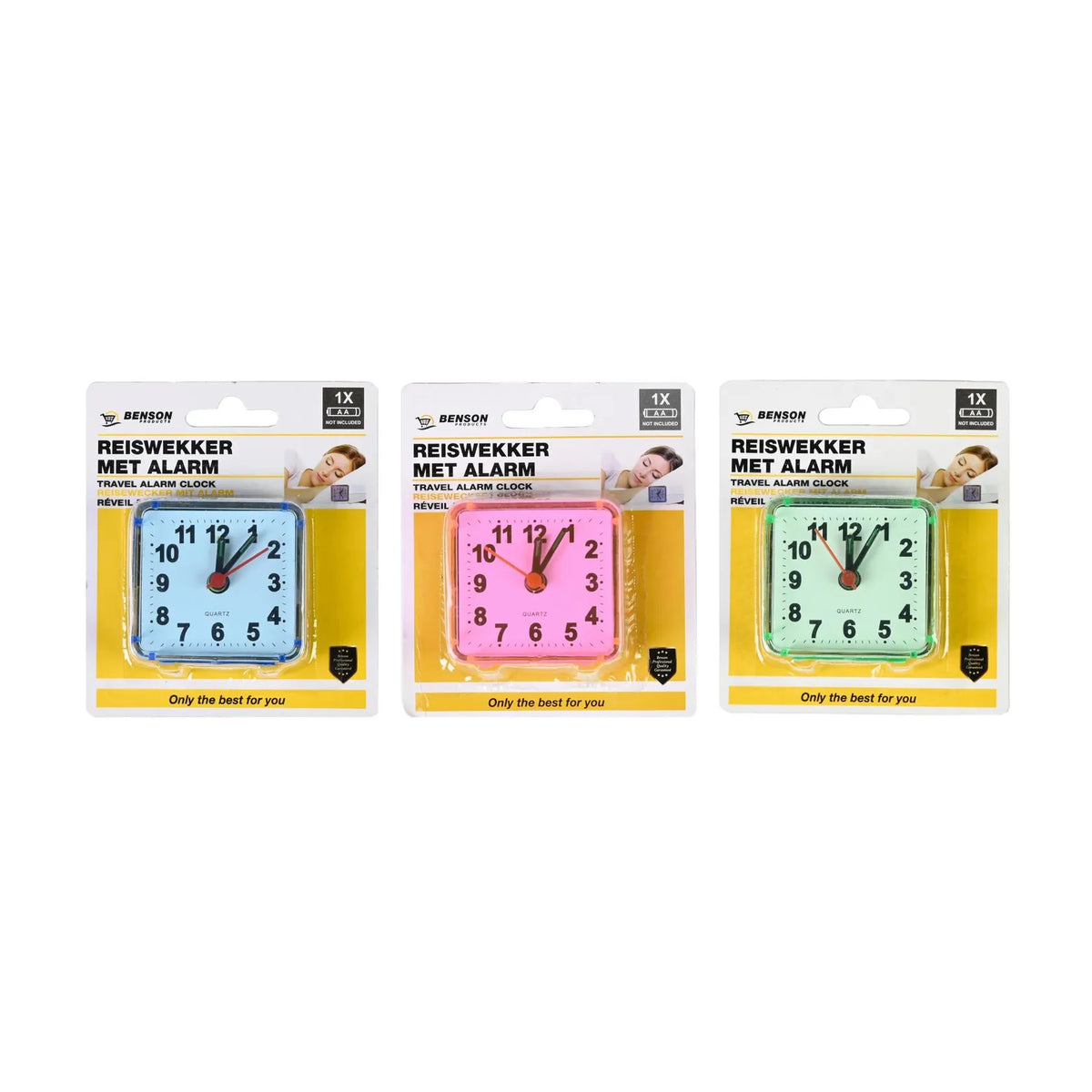 Benson Products Reiswekker alarm klein mix
