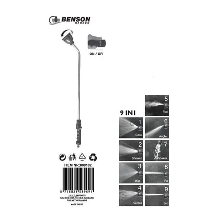 Benson Garden Planten douche 75 cm 9 standen