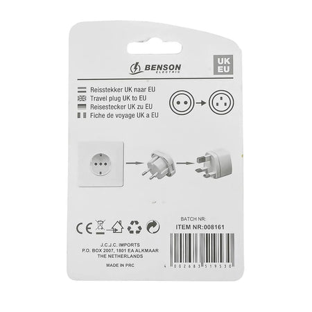 Benson Electric Reisstekker UK/NL