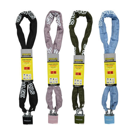 Stahlex Ketting + hangslot Rocksolid 5 x 1000 mm mix