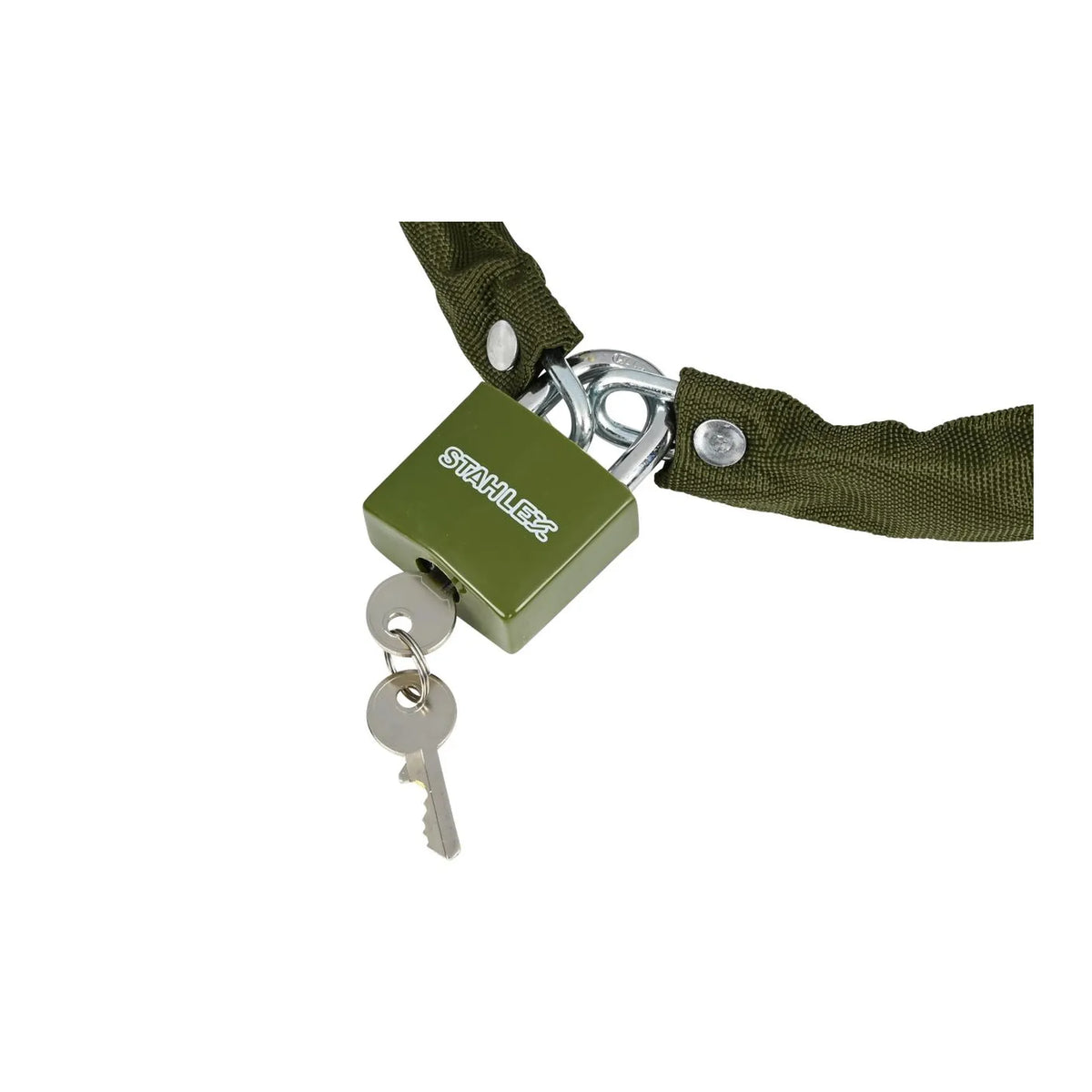 Stahlex Ketting + hangslot Rocksolid 5 x 1000 mm mix