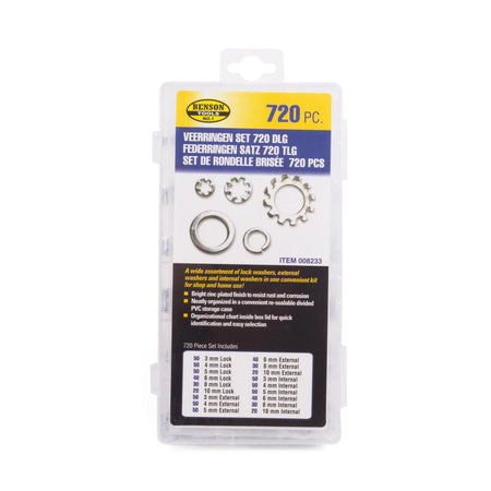 Benson Tools Veerringen set 720-delig