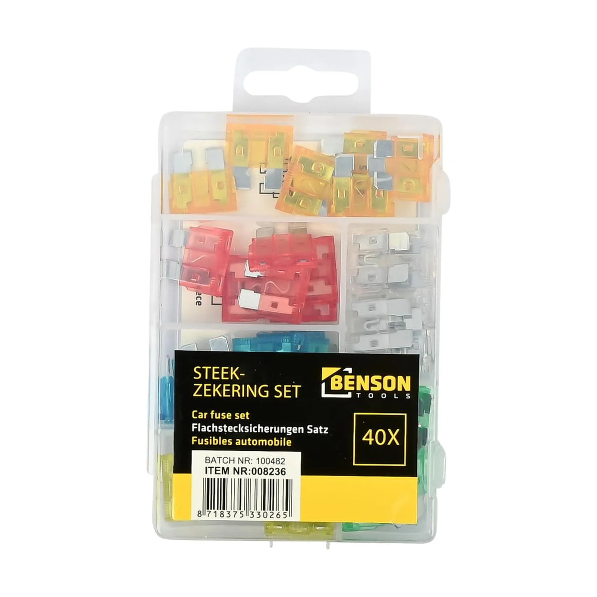 Benson Tools Steekzekering set 40 dlg