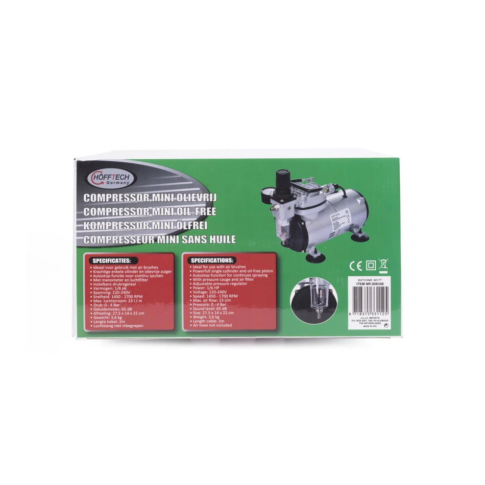 Benson Tools Compressor mini olievrij