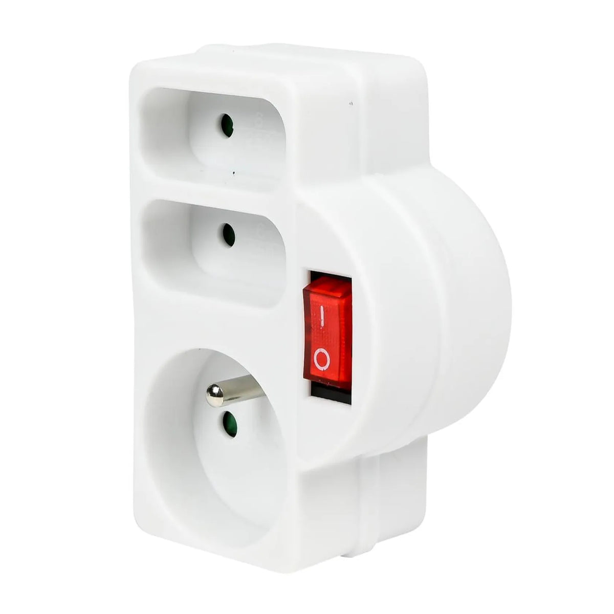 Benson Electric Stopcontact type E + schakelaar euro 3-weg