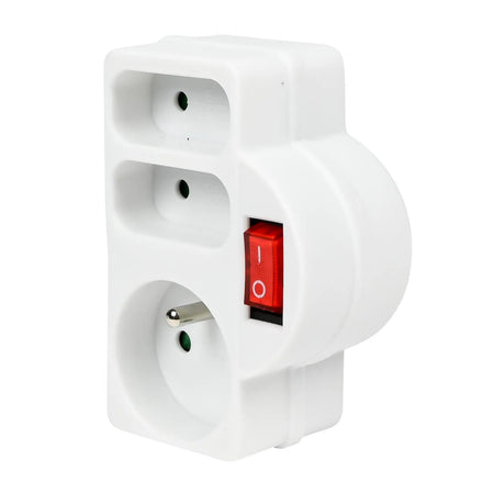 Benson Electric Stopcontact type E + schakelaar euro 3-weg