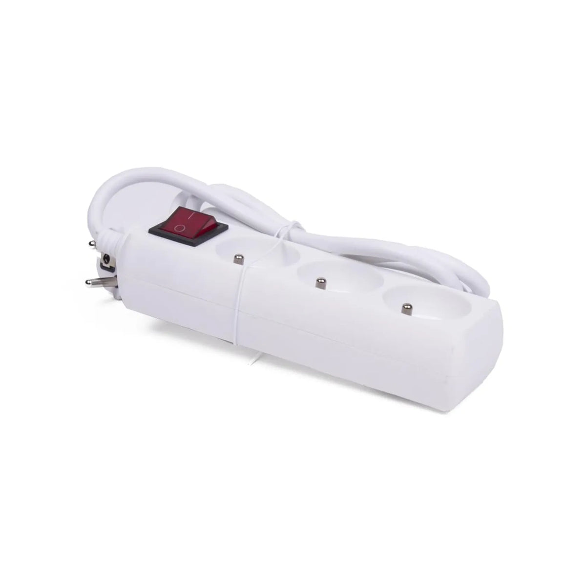 Benson Electric Stekkerdoos type E 3-voudig + schakelaar 1.5 mtr wit
