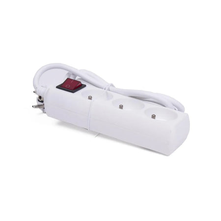 Benson Electric Stekkerdoos type E 3-voudig + schakelaar 1.5 mtr wit
