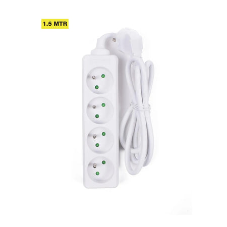 Benson Electric Stekkerdoos type E 4-voudig + 1.5 mtr wit