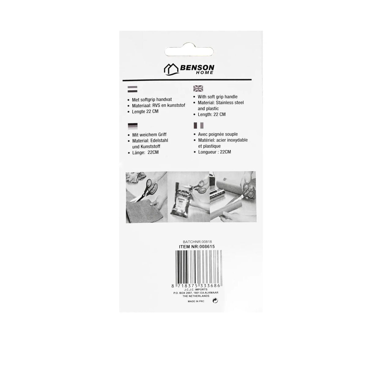Benson Huishoudschaar 8.5" actie