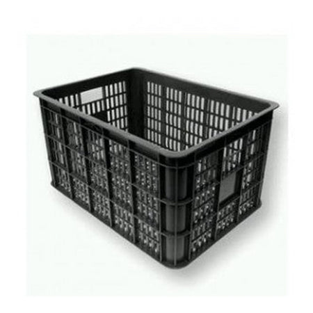 Lastpak Fietskrat kunststof 48 x 35 x 26 cm zwart deluxe