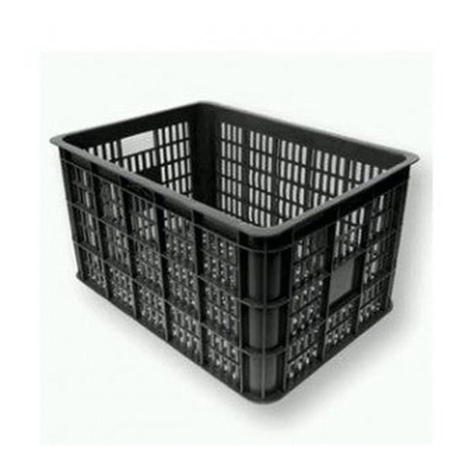 Lastpak Fietskrat kunststof 48 x 35 x 26 cm zwart deluxe