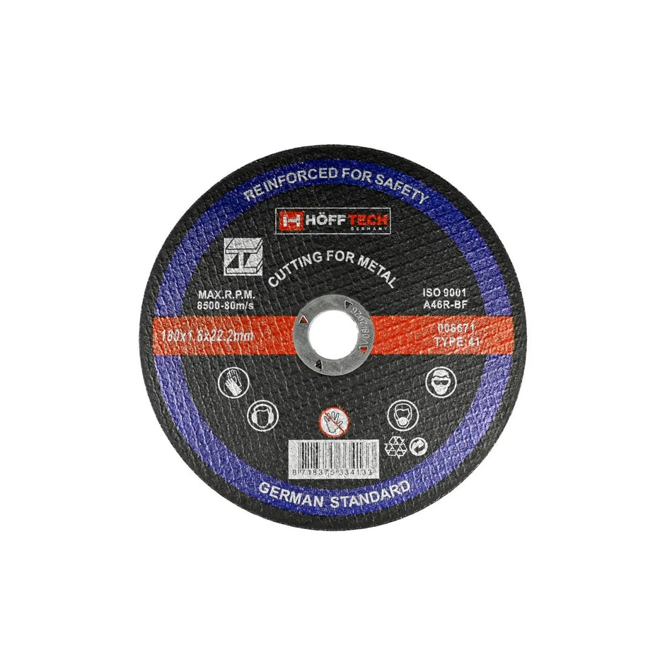 Benson Tools Doorslijpschijf metaal ø180 x 1.6 x 22.2 mm