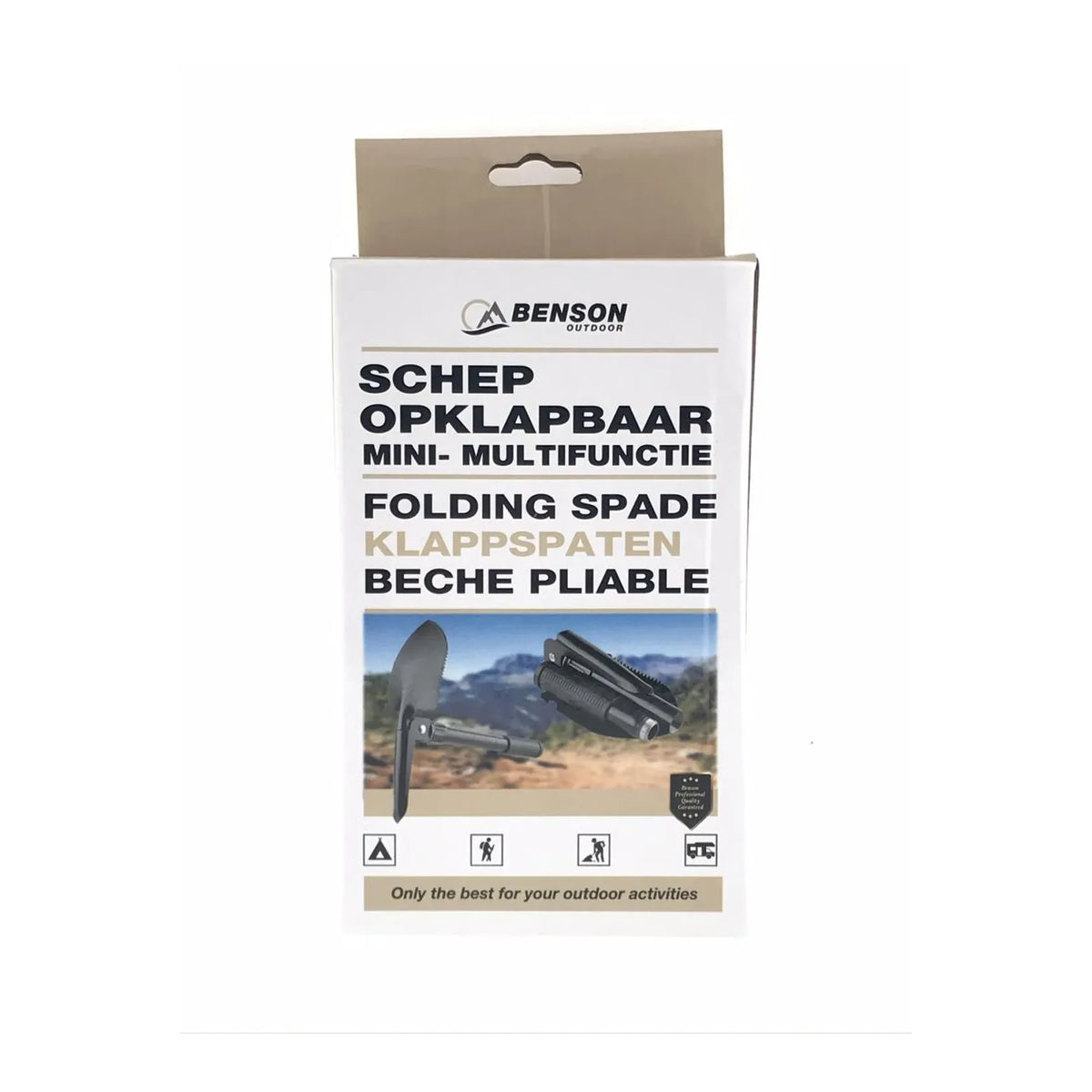 Benson Outdoor Schep opklapbaar mini multifunctioneel