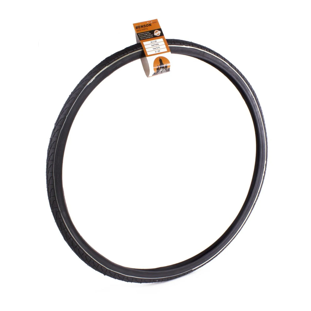 Benson Bike Parts Buitenband 26 x 1 3/8 witte lijn