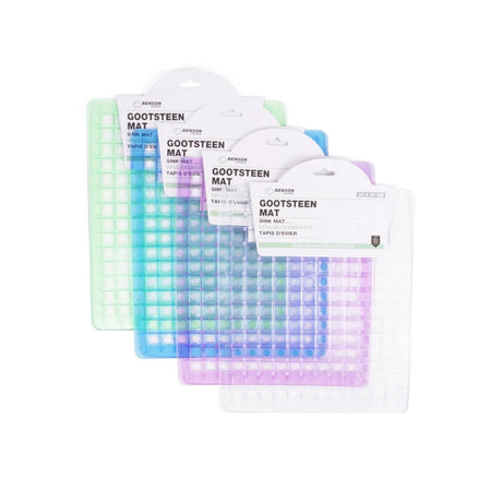 Benson Gootsteenmat vierkant transparant mix