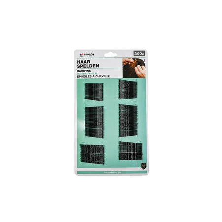 Benson Care Haarspelden 200 dlg zwart