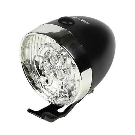 Benson Bike Parts Fietskoplamp 3 LED zwart