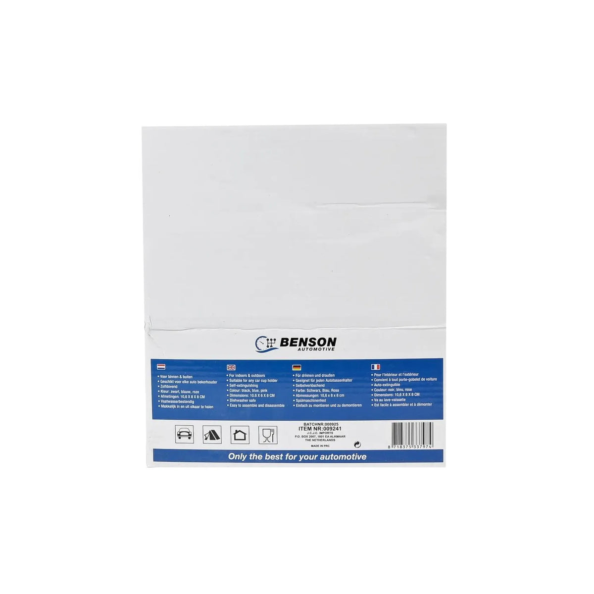 Benson Automotive Asbak zelfdovend mix display