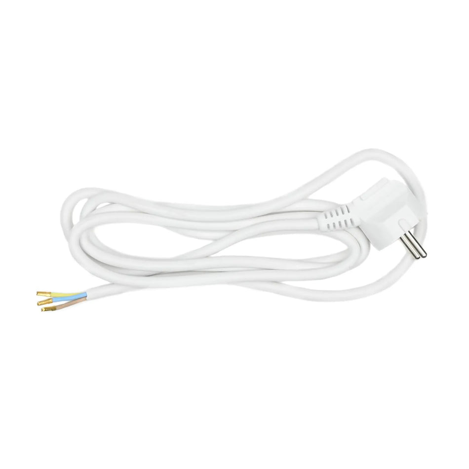 Benson Electric Aansluitsnoer + ra stekker 1.8 mtr wit