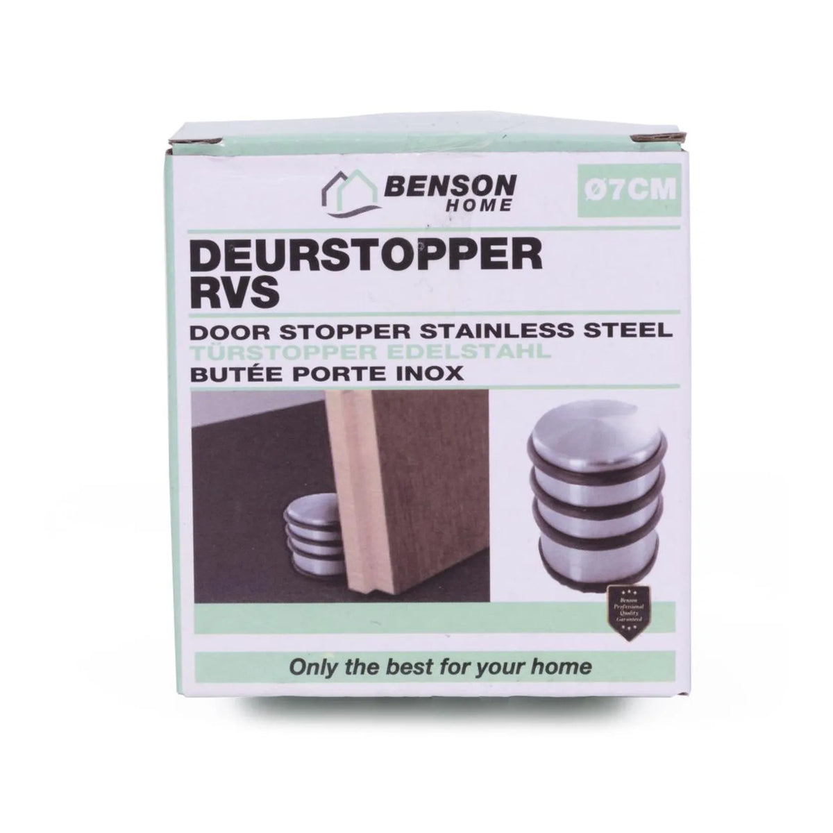 Benson Deurstopper ø9 cm RVS