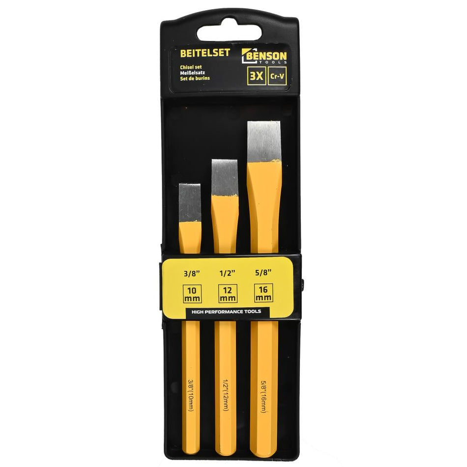 Benson Tools Beitelset 3-delig Cr-V