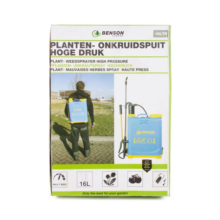 Benson Garden Planten- onkruidspuit 16 ltr hoge druk