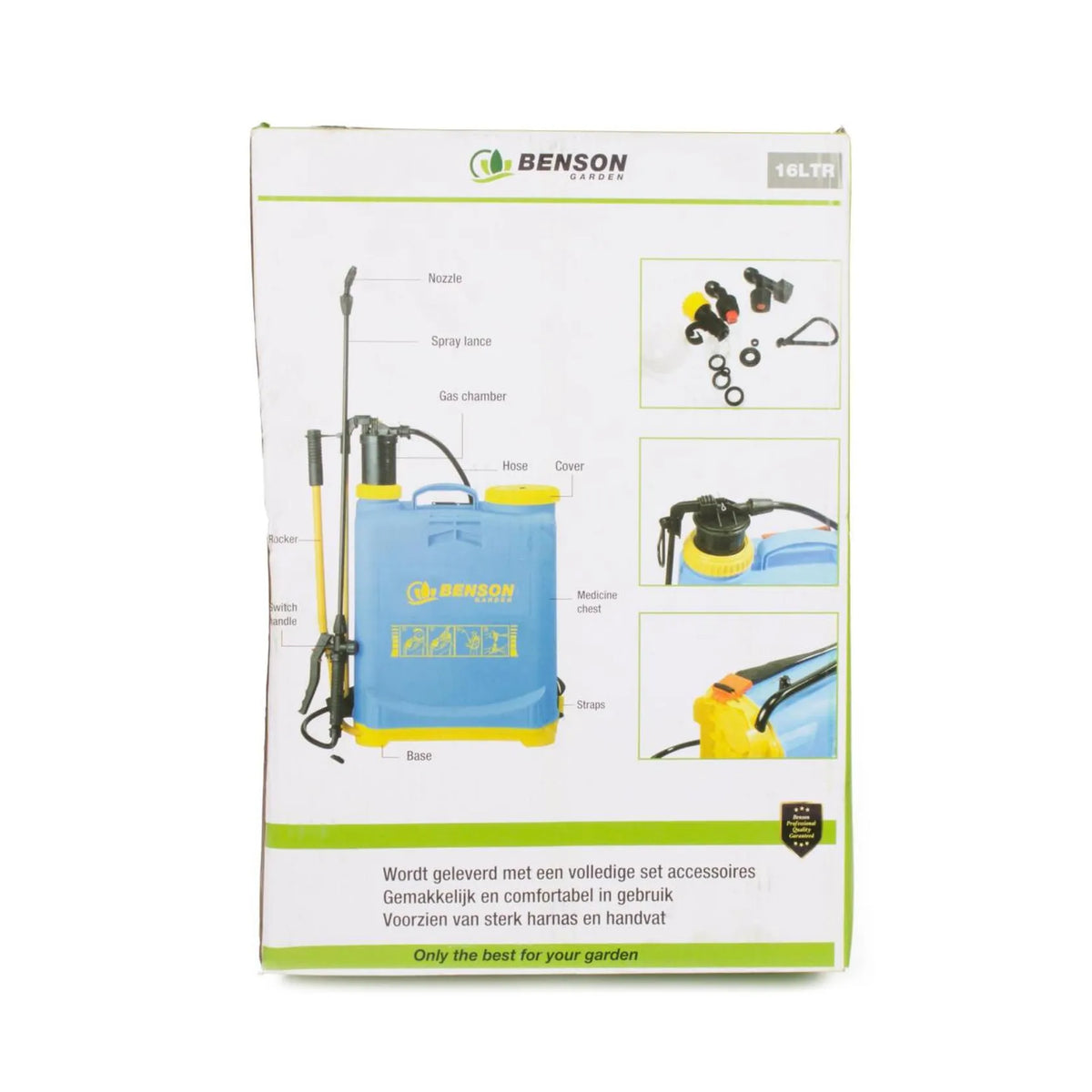 Benson Garden Planten- onkruidspuit 16 ltr hoge druk