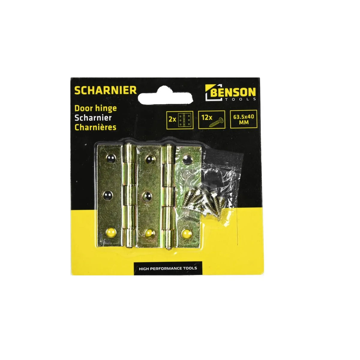 Benson Tools Scharnieren 63.5 x 40 mm 2 dlg