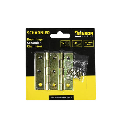 Benson Tools Scharnieren 63.5 x 40 mm 2 dlg