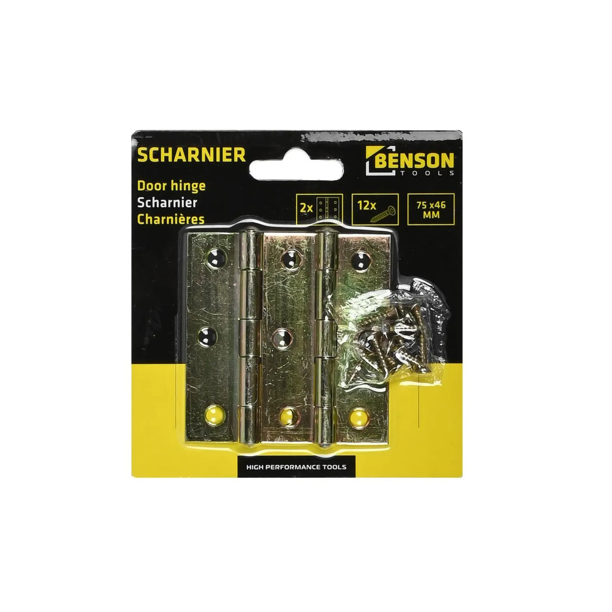 Benson Tools Scharnieren 75 x 46 mm 2 dlg