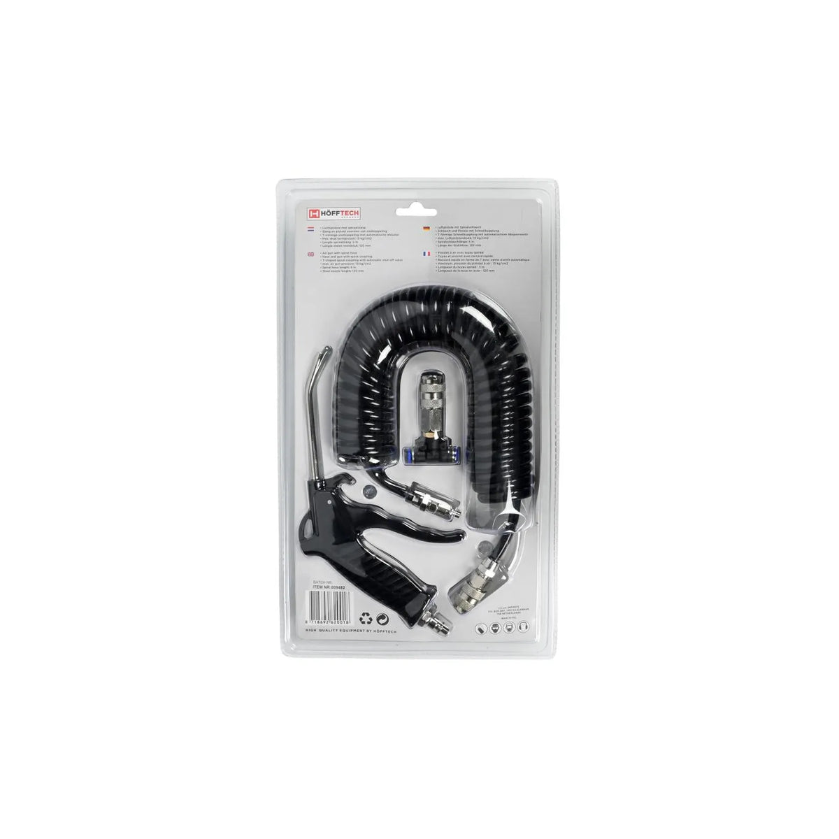 Benson Tools Luchtpistool + spiraalslang 5 mtr