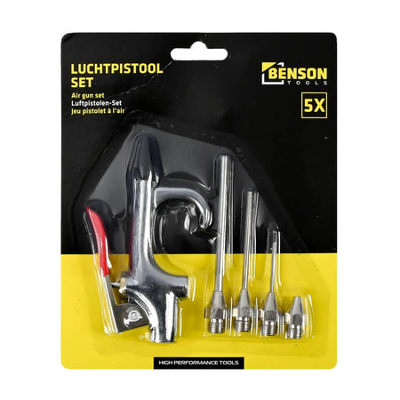 Benson Tools Luchtpistool set 5 dlg