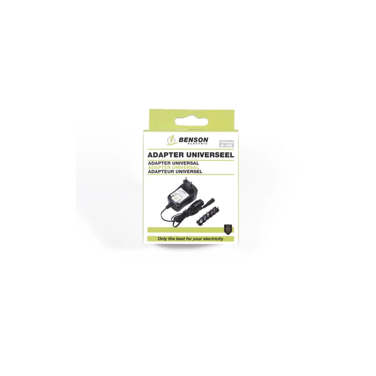 Benson Electric Adapter universeel 1000 mA