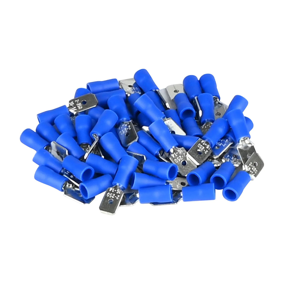 Benson Automotive Kabelschoen 50 dlg man plat 2.5=>6.3 blauw