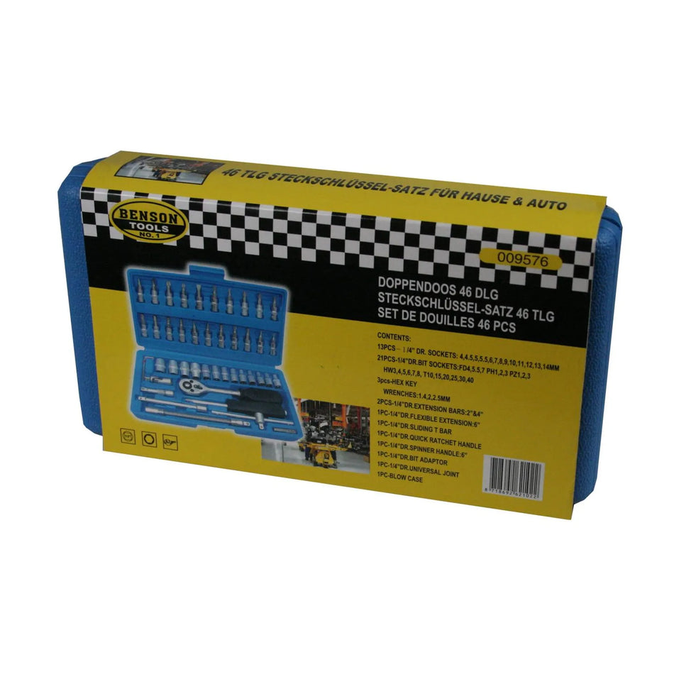 Benson Tools Doppendoos 46 dlg satin finish