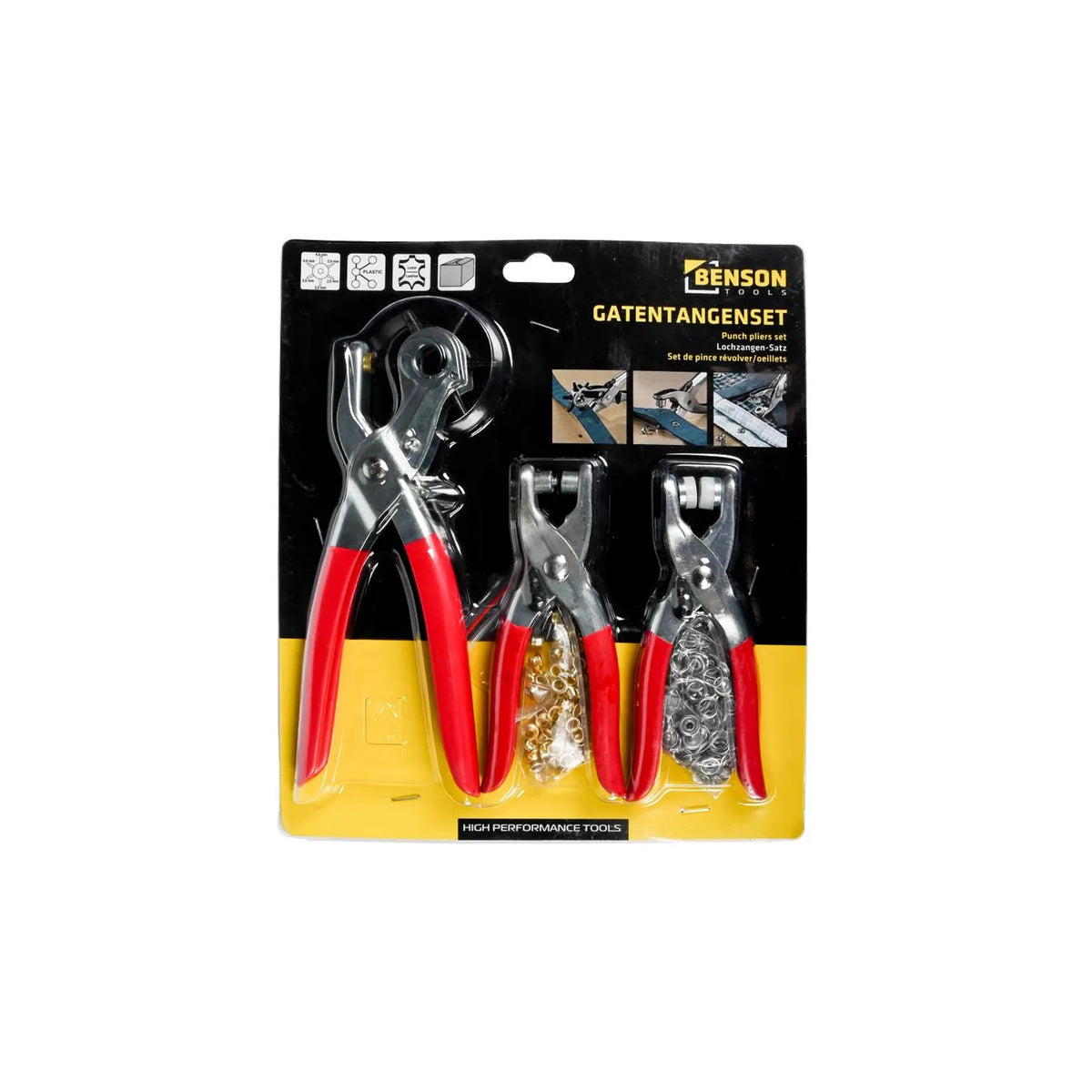 Benson Tools Gatentangenset 3 dlg + accessoires