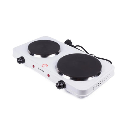 Benson Electric Kookplaat wit dubbel 1000/1500W