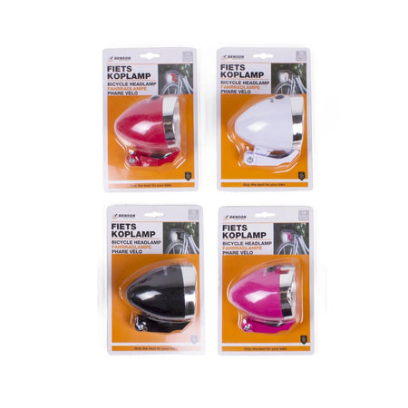 Benson Bike Parts Fietskoplamp 3 LED mix (50 procent zwart)