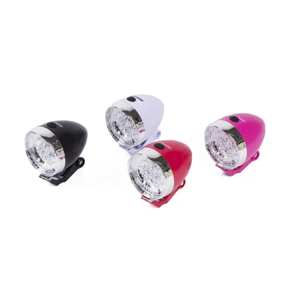 Benson Bike Parts Fietskoplamp 3 LED mix (50 procent zwart)