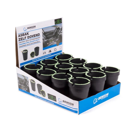 Benson Automotive Asbak zelfdovend glow in dark display