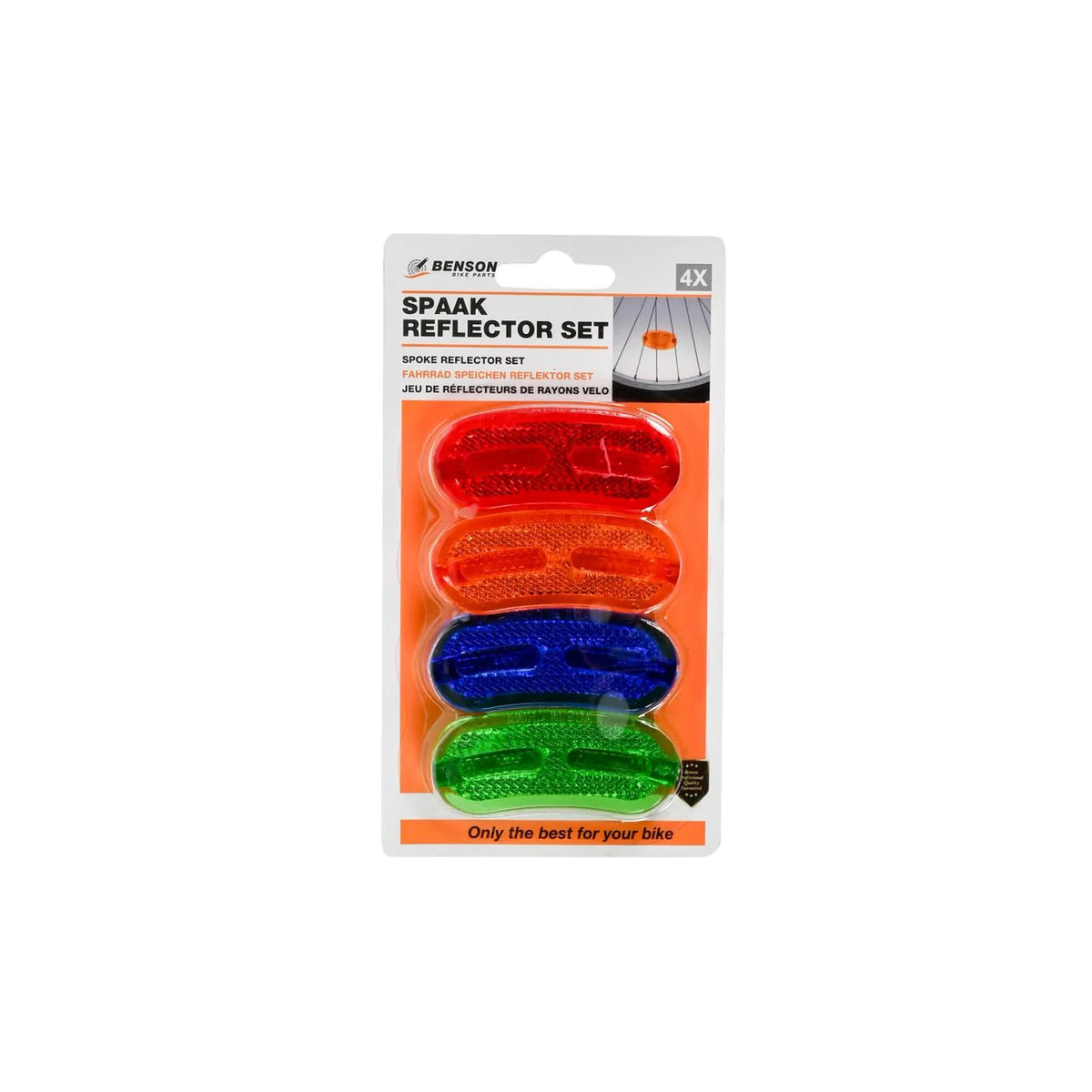 Benson Bike Parts Spaak reflector set ovaal 4 dlg
